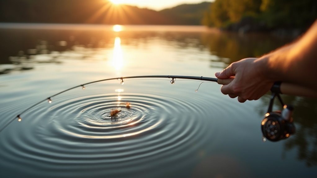 calm focused precise casting